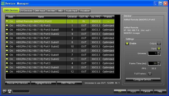 H802RA;4 ports(4096pixels) salve LED pixel controller;support Art-Net protocol for MADRIX,or marster controller(H803TV/ H803TC)